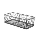 GenWare Rectangular Black Wire Basket 25 x 12 x 7.5cm - Pack of 6 2 WB2512BK