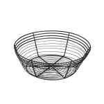 Wire Basket Round 25.5 x 8cm - Pack of 6 2 WB25BK