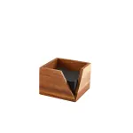 GenWare Acacia Wood Serviette Holder 14 x 10cm 2 WDSH14
