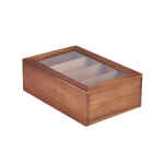 Acacia Wood Tea Box 30 x 20 x 10cm 2 WTB